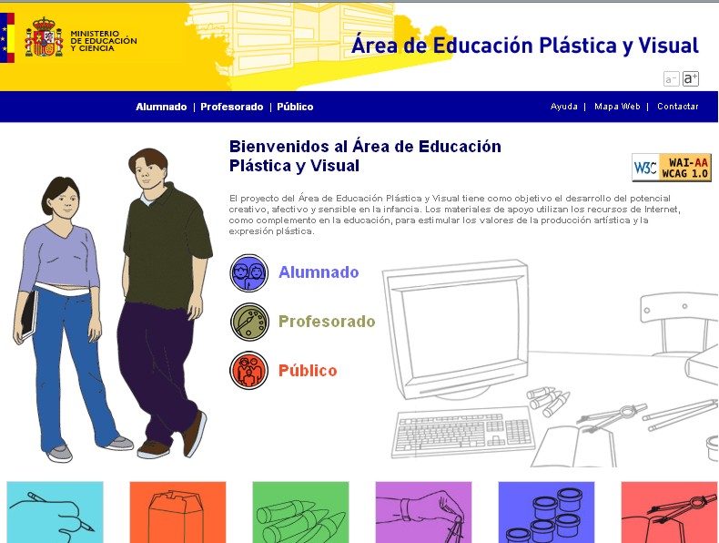 Hacemos Clic en 'Alumnado'