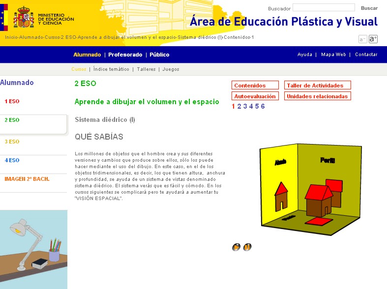 Pantalla 1 de contenidos