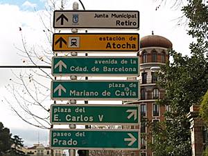 Elementos de información vial.