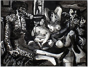 Picasso, Pablo. Cortesanas y toreros