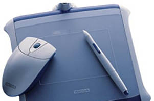 Tableta digitalizadora y ratón. Fuente: http://www.partnersoftware.com
