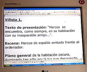 El guión.