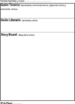 Formulario Guión Literario