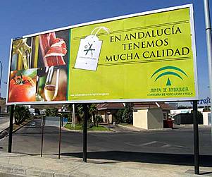 Carteles urbanos.