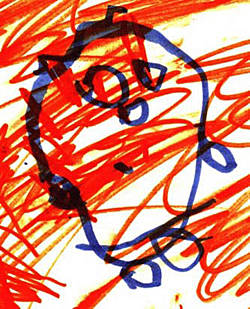 Dibujo Infantil hecho con líneas