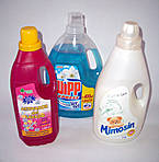 Envases de detergentes y suavizantes