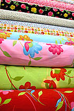 Imagen en color de diferentes telas estampadas.