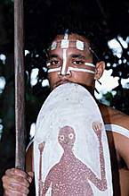 Hombre de tribu primitiva