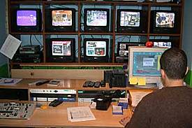 Control de televisión.