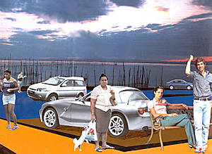 Collage hecho con recortes de revistas