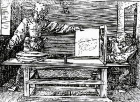 Estudio de perspectiva de Durero.