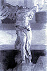Carboncillo de Antonio  López. 1951, Victoria de Samotracia Fuente: BONET CORREA, Antonio: "La leyenda de la realidad". En: VV.AA.: Antonio López. CATALOGO DEL MUSEO NACIONAL CENTRO DE ARTE  REINA SOFÍA.