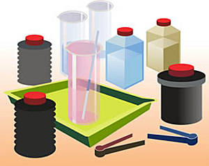 Materiales básicos del laboratorio.