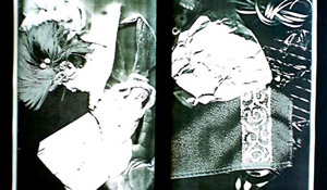 Ejercicios pegando fotocopias de objetos sobre cartulina.