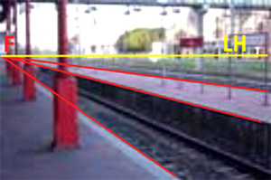 Fotografía de andén ferroviario