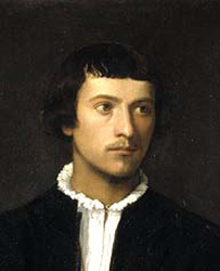 El hombre del guante (fragmento). Tiziano.