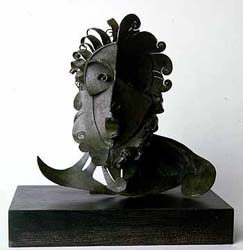 Esultura en bronce de pablo Gargallo. Estudio de profeta.