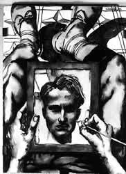 Millares, Manolo. Autorretrato.