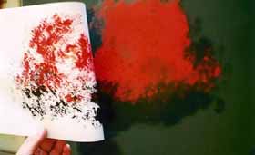 La tinta sobre el cristal
