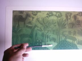 Pintando sobre el papel