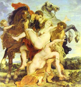 RUBENS, El rapto de las hijas de Leucipo.