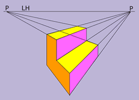 Perspectiva cónica oblicua