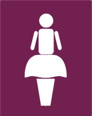 Pictograma de mujer