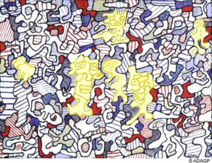 Dubuffet, J. (1965): Allées et venues. (retocada)