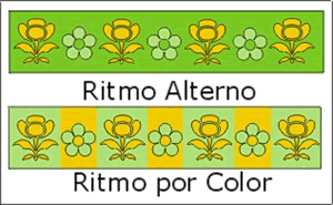 Ritmo alterno y por color