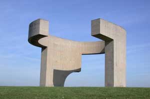 Escultura abstracta.