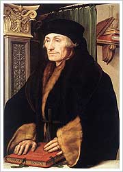 Erasmo de Rotterdam (1523), Hans Holbein. National Gallery de Londres Erasmo de Rotterdam (1523), Hans Holbein. National Gallery de Londres