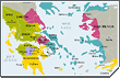 Mapa lingistico del siglo VIII a.C.