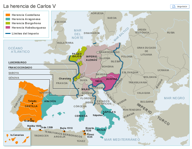 La herencia de Carlos V