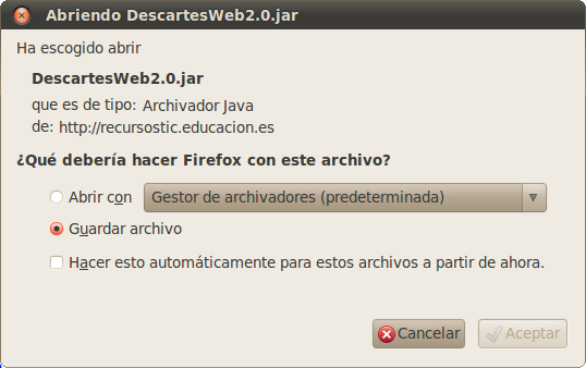 Descarga de archivos