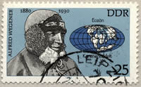 Sello con la imagen de Wegener