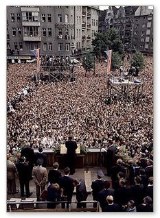 El presidente norteamericano Kennedy en Berl�n