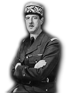 El general De Gaulle durante la segunda guerra mundial