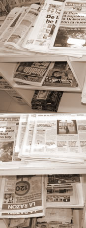La prensa escrita.