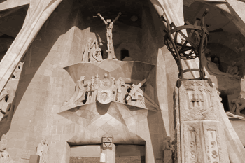 La Sagrada Familia, detalle.